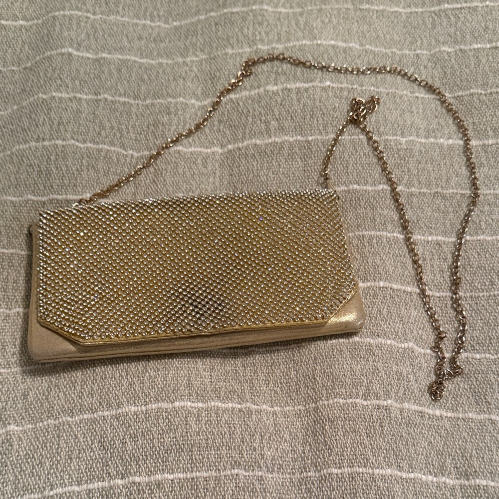 Elegant Gold sparkling Clutch Bag